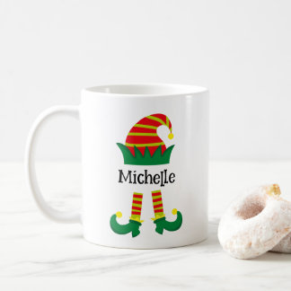 Personlig av jultomten Elf-Tecknaden Kaffemugg