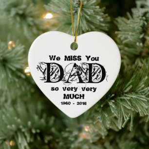 Personlig av jultomten Pappa Loving Memory Julgransprydnad Keramik
