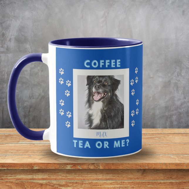 Personlig av kaffe eller mig, foto Mugg (Personalized Photo Mug - Coffee Tea or Me)