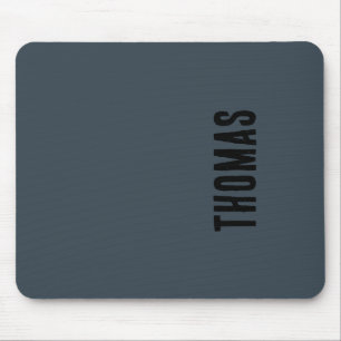 Personlig av kol-Grått minimalistiskt Namn Musmatta
