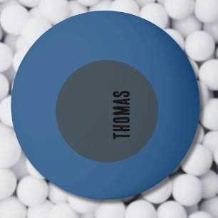 Personlig av kol-Grått minimalistiskt Namn Pingisboll