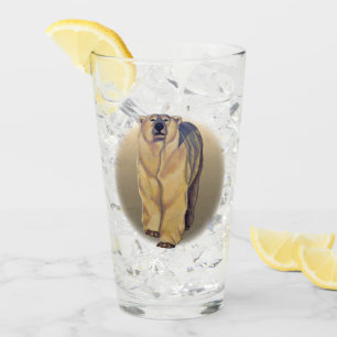 Personlig av konsglas med konstharta av polar glaskopp