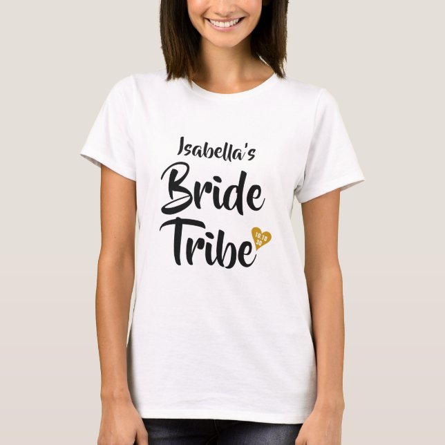 Personlig av kortslutning i Guld T Shirt (Framsida)