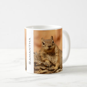 Personlig av kylda ut jordskorpa kaffemugg