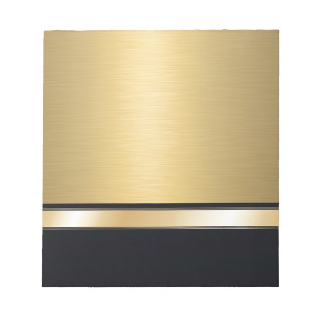 Personlig av lyxklass - gyllene svarta anteckningsblock (Framsida)