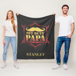 Personlig av Pappa, pensionerad Pappa Fleecefilt