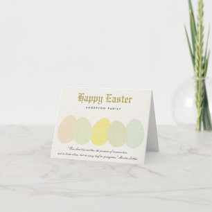 Personlig AV PÅSKÄGG FÖR SKICKLIGA SUBTLE PASTEL-P Helgkort