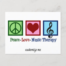 Personlig av Peace Kärlek Music Therapy-terapi Vykort