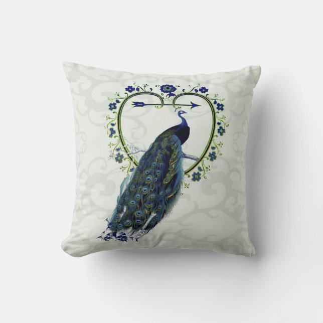 Personlig av prydnadsdjur av Peacock art Kudde (Framsida)