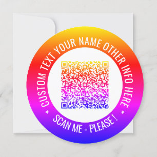 Personlig av QR-kod och Anpassningsbar