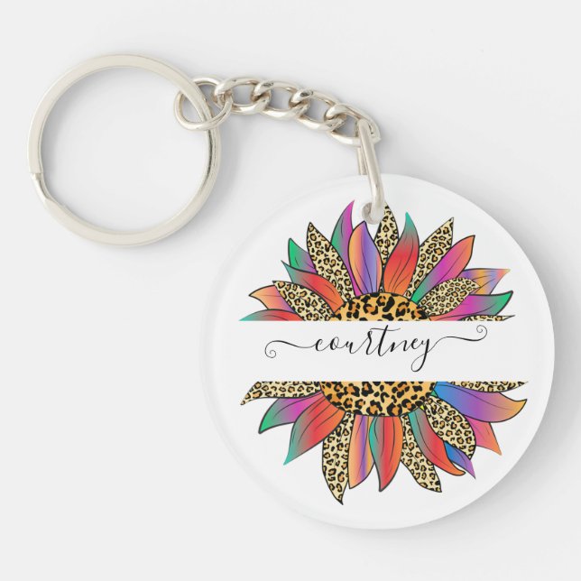 Personlig av regnbåge och leopard (Framsidan)