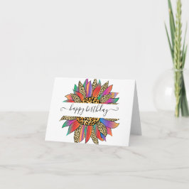 Personlig av regnbåge och leopard kort