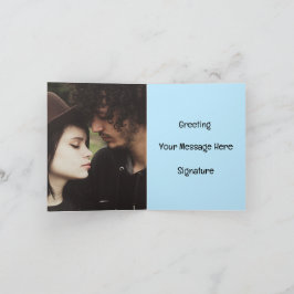 Personlig av Romantic Valentine Day Card Photo Anteckningskort