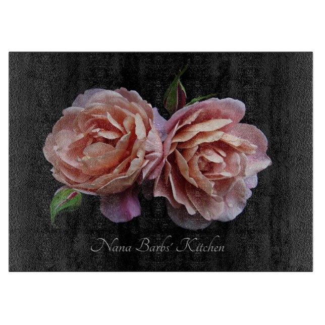 Personlig av Rosor glasspinnskivor (Framsidan)