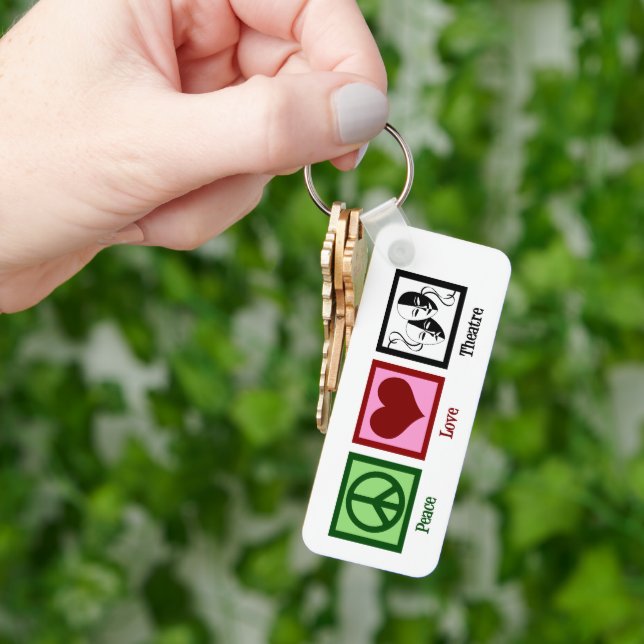 Personlig av skådespelaren Peace Kärlek Nyckelring (Hand)