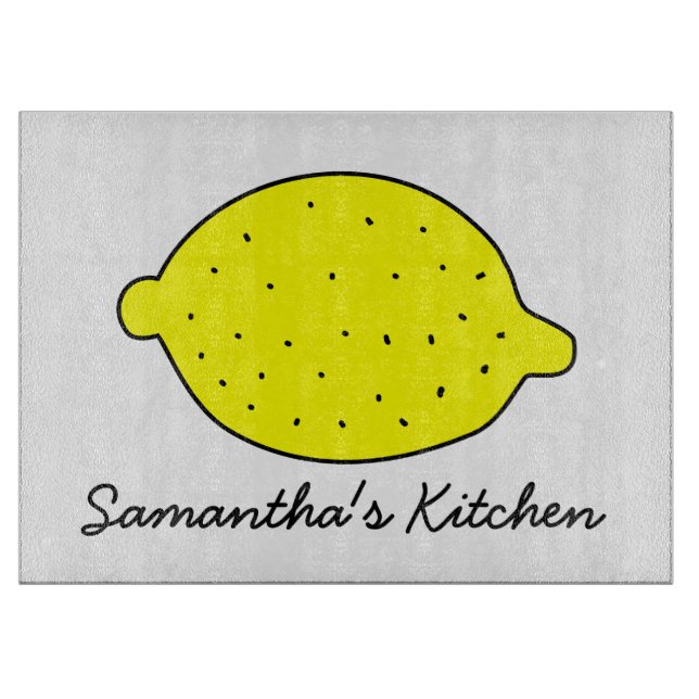 Personlig av skärskivor av glas med gult citron (Framsidan)