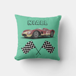 Personlig av sportetiska Tävling-bilar Kudde
