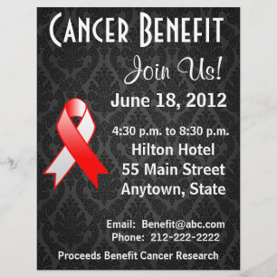 Personlig av Squamell Cell Carcinoma Benefit Flyer