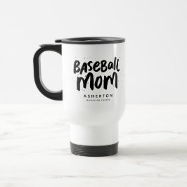 Personlig av svart trendig i Baseball mamma Resemugg