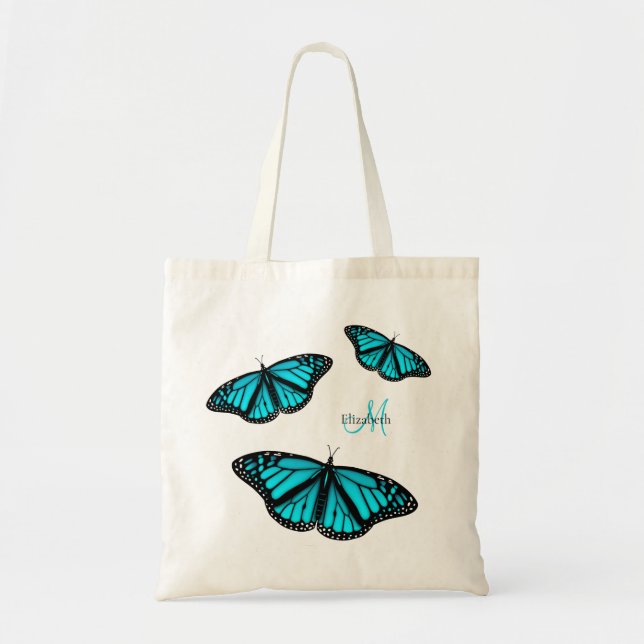 personlig av tealturkos, butterflies tygkasse (Framsidan)