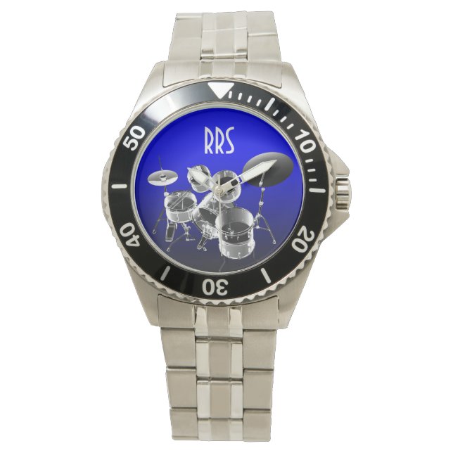 Personlig av trumuppsättningen Monogram Gift Watch Armbandsur (Framsida)