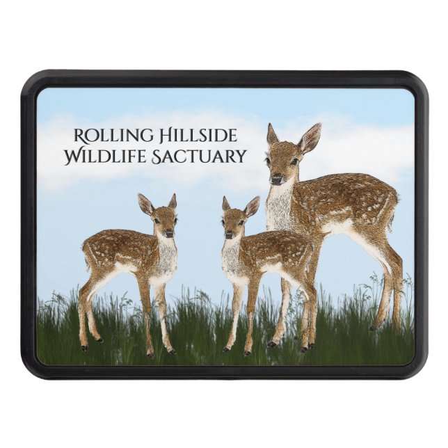 Personlig av vilda Hjortar Dragkroksskydd (Framsidan)