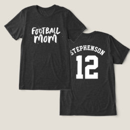 Personlig av vit snyggt för fotbollslag mamma t shirt