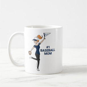 Personlig Avatar #1 Baseball Mamma-kaffe Mugg