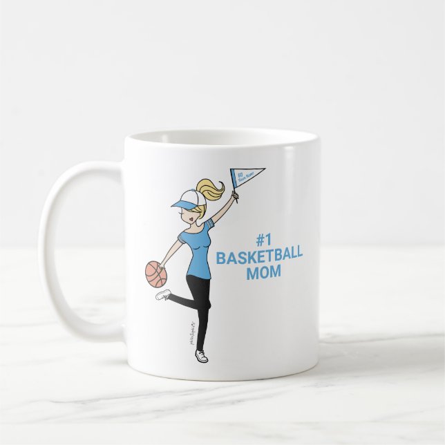 Personlig Avatar #1 Basketboll Fläkt kaffe Mugg (Vänster)