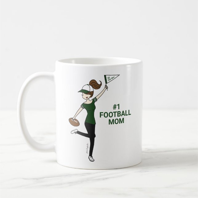 Personlig Avatar #1 Fotboll Fläkt Kaffemugg (Vänster)