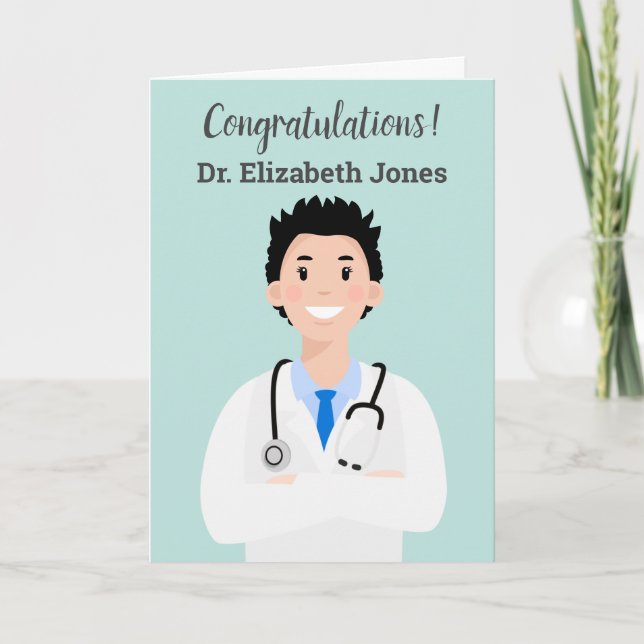 Personlig Avatar Doktor-kort Kort (Framsida)
