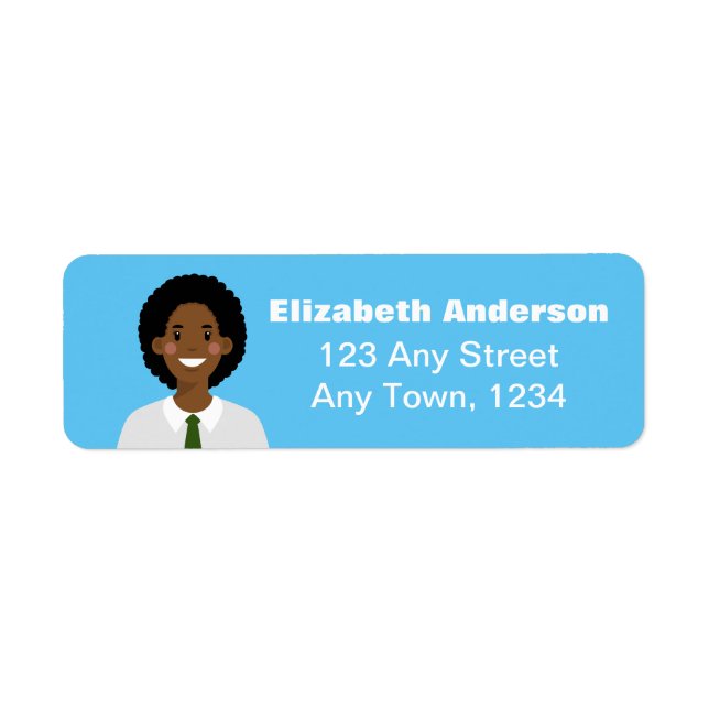 Personlig Avatar-etikett Returadress Etikett (Framsidan)