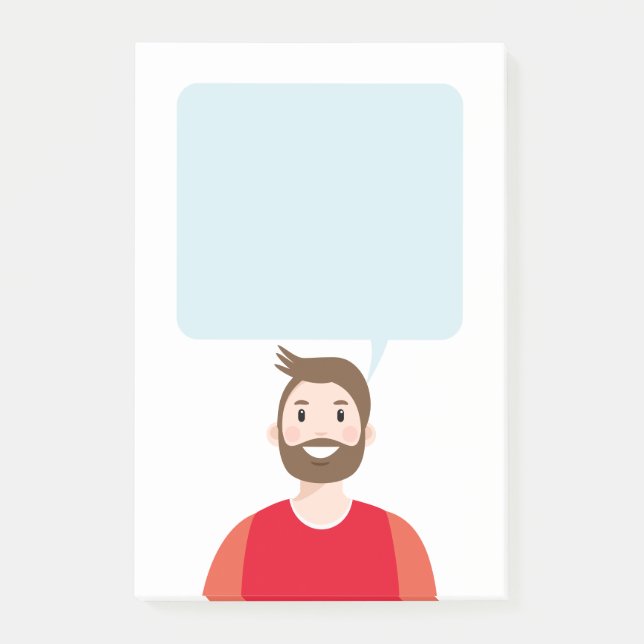 Personlig Avatar PostIT-anteckningar Post-it Block (Framsida)