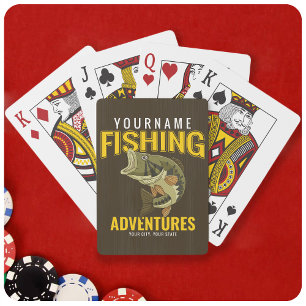 Personlig Äventyr Bass Fish Angler Casinokort