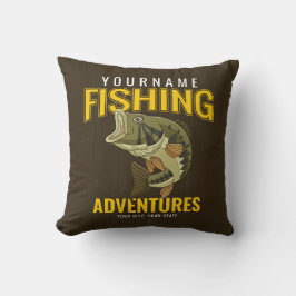 Personlig Äventyr Bass Fish Angler Kudde
