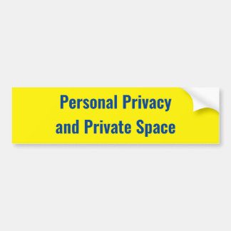 Personlig avskildhet och privat utrymme - bildekal