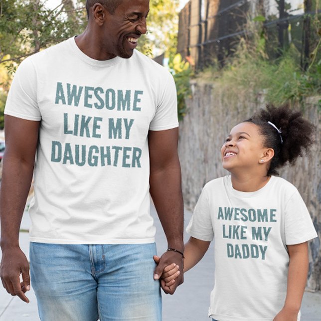 Personlig AWESOME LIKT MIN DOTTER Barn T-Shirt (Skapare uppladdad)