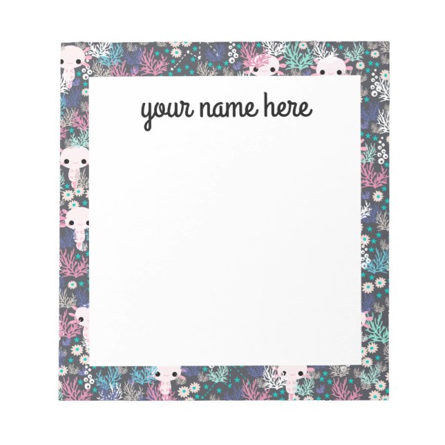 Personlig Axolotl Anteckningsblock (Framsida)