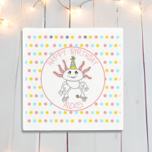 Personlig Axolotl-Födelsedagsfest