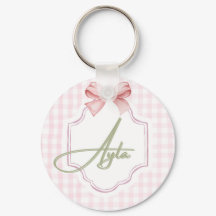 Personlig Ayla Flicka Nursery Bow&Gingham