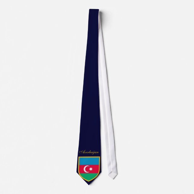 Personlig Azerbajdzjan Flagga Slips (Framsida)