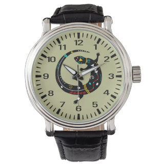 Personlig Aztec Southwest Tribal Lizard Design Armbandsur