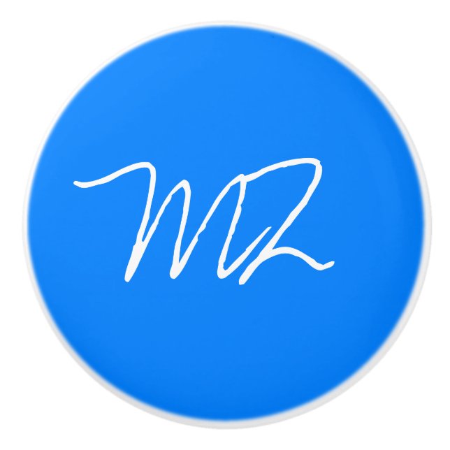 Personlig Azure Blue Knopp (Framsidan)