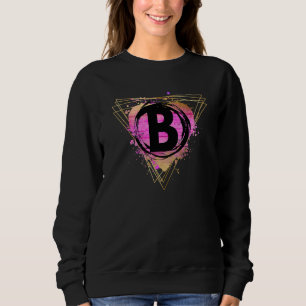 Personlig B Monogram Brev Deco Cute C T Shirt