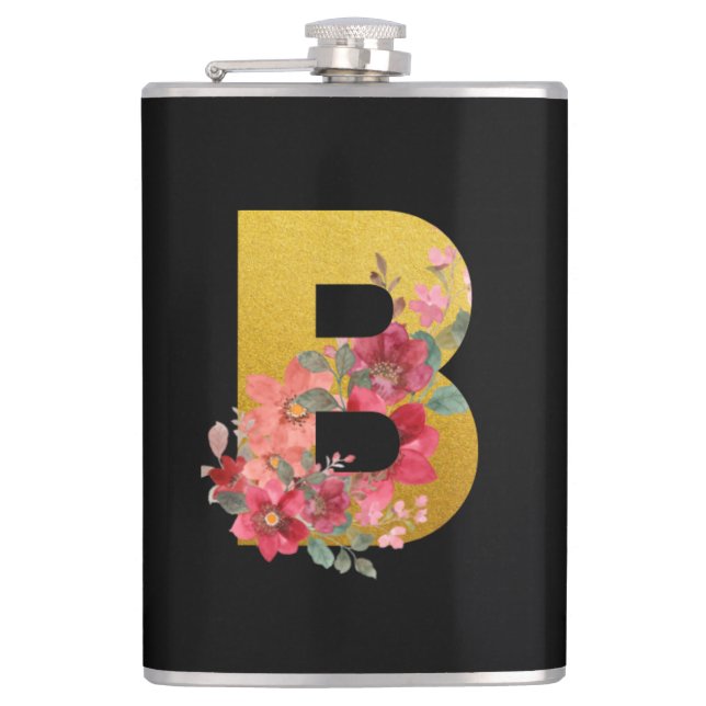 Personlig "B" Monogram gåva till Mamma Grandma Fickplunta (Framsidan)