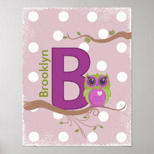 Personlig "B" Poster