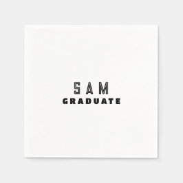 Personlig B/W-Studentfest Pappersservett