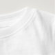 Personlig babian 1:a födelsedag party-skjorta tröja (Detalj hals (i vitt))