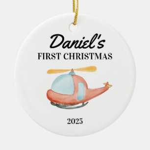 Personlig Baby 1:a julklappen, Baby Julgransprydnad Keramik
