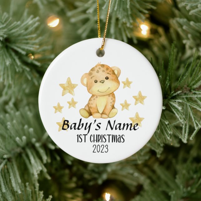 Personlig Baby 1st jul Ornament (Träd)